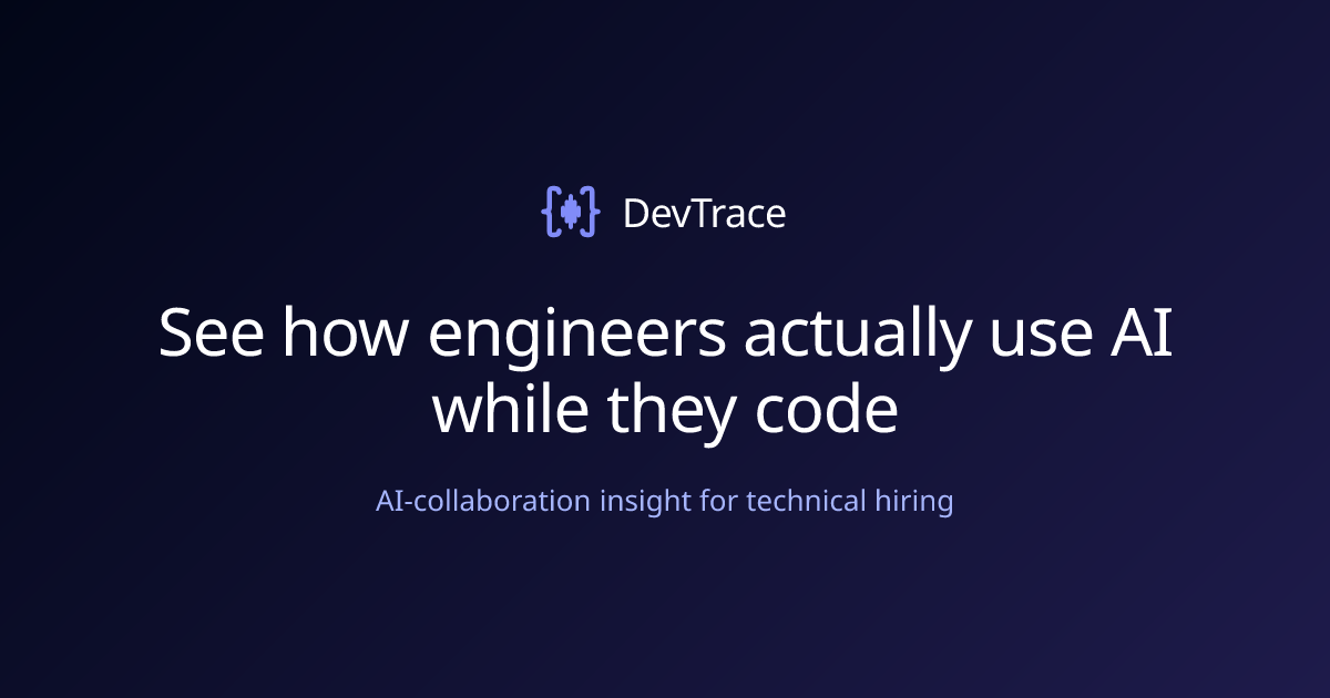 I built an engineering assessment platform where candidates can actually use AI